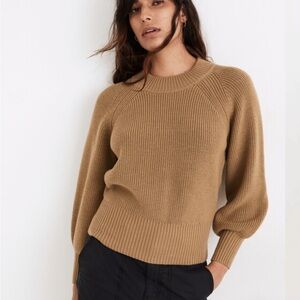 Madewell Poole Balloon-Sleeve Pullover small new